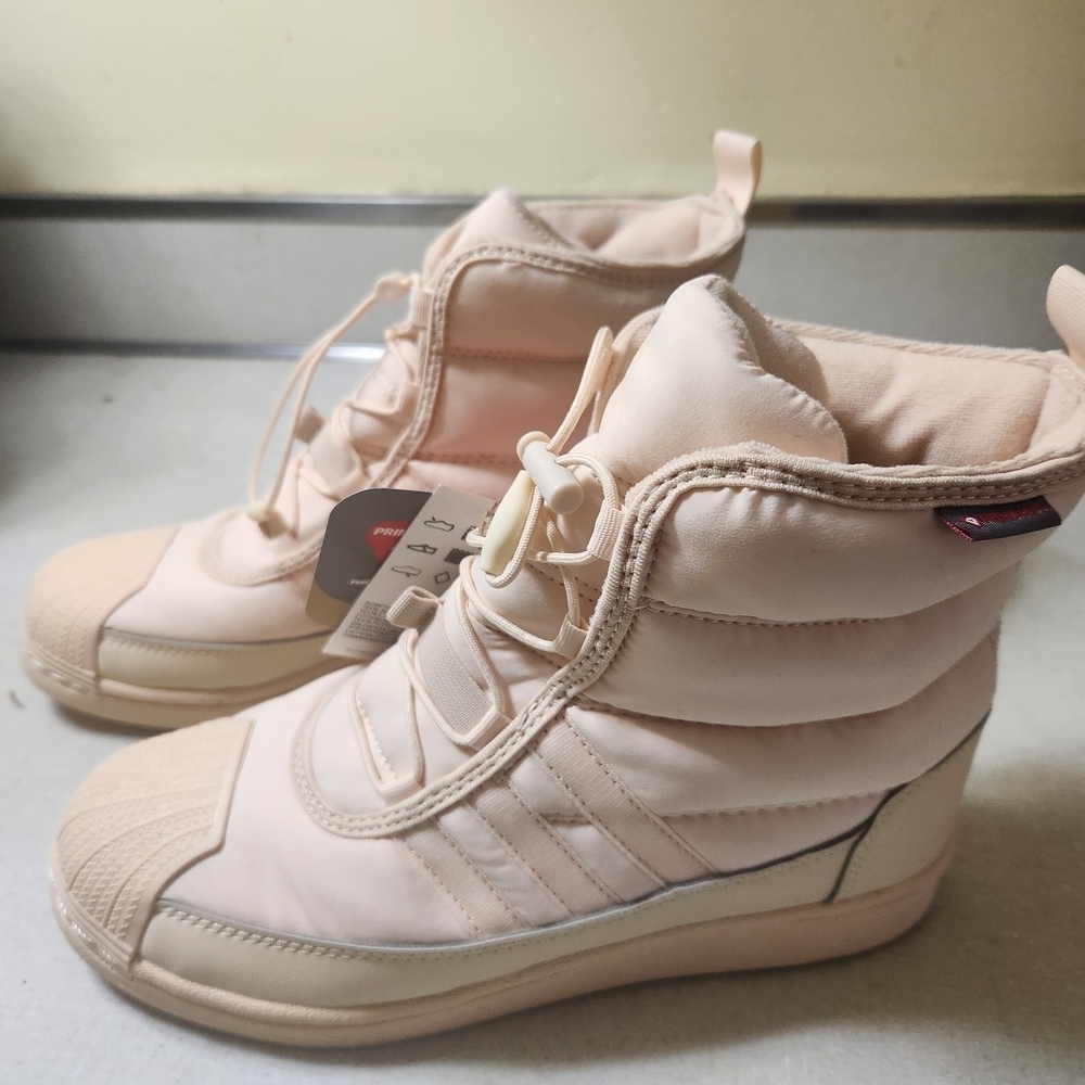 adidas Originals Cream Winter & Rain Boots Quilted Design
